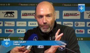 Cédric Daury avant AJ Auxerre - AC Ajaccio