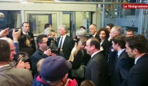 Téléphérique de Brest. Hollande : "C'est un très beau voyage"