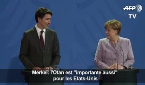 Merkel: l'Otan est "importante aussi" pour les Etats-Unis