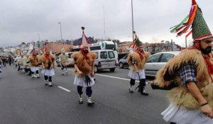 Saint-Jean-de-Luz et Ciboure : les joaldunak participent au carnaval