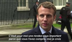 Emmanuel Macron à Londres pour voir Therasa May et tenir meeting