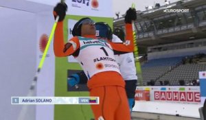 Un skieur en difficulté à Lahti 2017