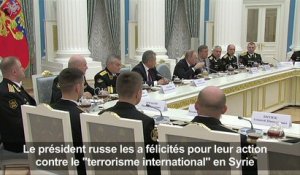 Syrie: Poutine satisfait de la lutte contre le terrorisme