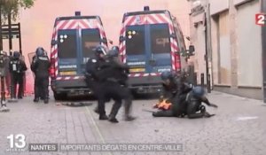 [Zap Actu] Manif anti-FN à Nantes, violents affrontements avec la police (27/02/17)