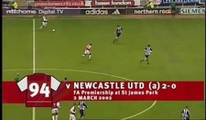 2- Il y a 15 ans, Dennis Bergkamp inscrivait un but de légende face à Newcastle