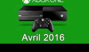 XBOX ONE - Les Jeux Gratuits d'Avril 2016