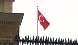 A Istanbul, manifestation devant le consulat des Pays-Bas