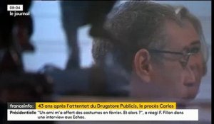 Carlos jugé 42 ans après pour l’attentat du Drugstore Saint-Germain