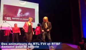 Les animateurs de RTL-TVI et de la RTBF dansent pour le télévie