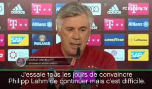 C. Allemagne - Ancelotti : "J'essaie tous les jours de convaincre Lahm  de continuer"