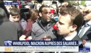 "Alors, est-ce que vous m’entendez ?", crie Macron sous les sifflets des salariés à Whirlpool