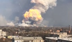 Explosions dans un dépôt de munitions en Ukraine