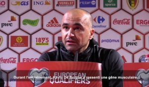 Roberto Martinez: "Pour Kevin De Bruyne, on attendra la dernière seconde​"