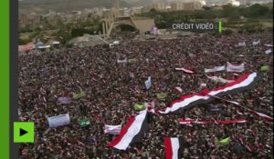 Des milliers de manifestants à Sanaa protestent contre l’intervention dirigée par l’Arabie saoudite