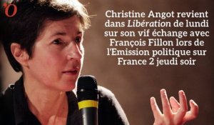 Christine Angot à propos de son face à face avec Fillon : «Moi, agressive ?»