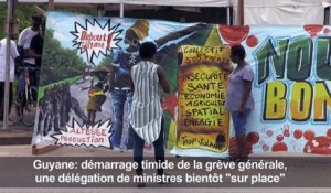 Guyane: démarrage timide de la grève générale