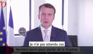 La Guyane, «une île» : Macron répond à ses détracteurs