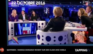 Vanessa Burggraf clashe violemment Sheila dans Quotidien