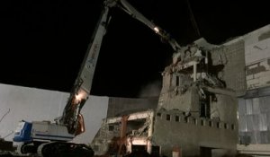 Dernière nuit de la démolition nocturne à la gare