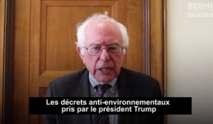 Environnement : le message de Sanders à Trump