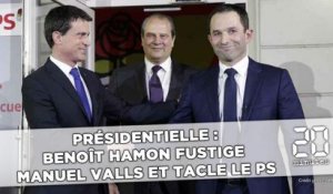 Présidentielle : Benoît Hamon fustige Manuel Valls et tacle le PS