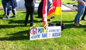 Landes : les salariés de Potez aéronautique manifestent