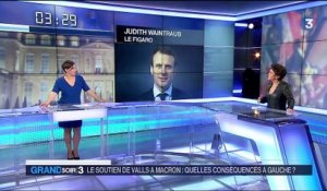 Les conséquences du soutien de Manuel Valls à Emmanuel Macron