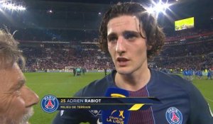 Finale Coupe de la Ligue - La réaction d'Adrien Rabiot après Monaco/PSG