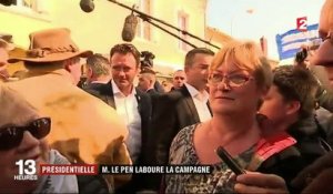 Élection présidentielle : Marine Le Pen sur le terrain à la campagne