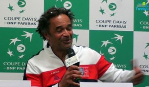 Coupe Davis 2017 - FRA-GBR - Yannick Noah : "Une relation particulière avec la Grande-Bretagne"