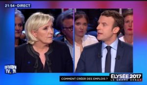 "Le nationalisme, c'est la guerre", lance Emmanuel Macron à Marine Le Pen