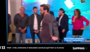 Cyril Hanouna – TPMP : agacés par une candidate, Cyril Hanouna et Benjamin Castaldi quittent le plateau (vidéo)