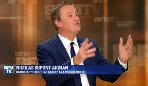 "Ils ont tout fait pour bloquer le débat sur France 2". La colère de Dupont-Aignan contre les "grands" candidats