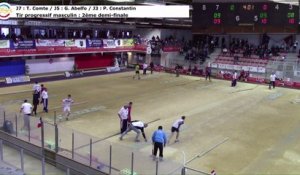 Tir progressif masculin, 2ème demi-finale Comte - Abelfo - Constantin, Sport Boules, France Tirs, Dardilly 2017