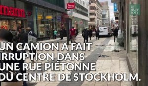 Stockholm: les images de la panique après l'attentat au camion en Suède