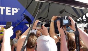 Paris-Roubaix 2017 - L'hommage à Tom Boonen à l'arrivée de son dernier Enfer du Nord