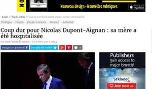 Nicolas Dupont-Aignan bouleversé en pleine campagne électorale