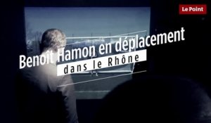 Benoît Hamon en déplacement dans le Rhône