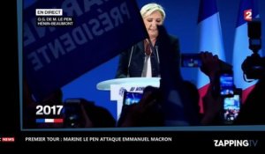 Résultats premier tour : Marine Le Pen qualifiée pour le second tour, elle tacle Emmanuel Macron