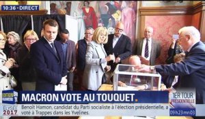 Emmanuel Macron a voté au Touquet