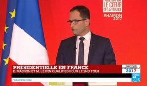Benoît Hamon : "J'appelle à battre l'extrême droite en votant pour Emmanuel Macron"