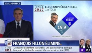 François Fillon: "Les obstacles étaient trop cruels (…) Cette défaite est la mienne"