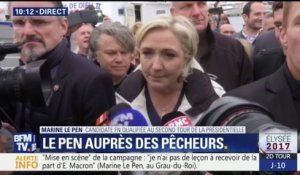 "Ce n'était pas des militants FN hier." Marine Le Pen répond sur la critique d’une mise en scène à Whirlpool