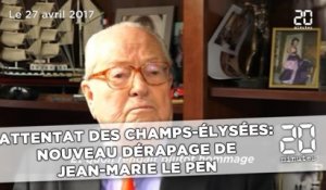 Attentat des Champs-Elysées:  Nouveau dérapage de  Jean-Marie Le Pen