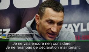 Poids lourds - Klitschko : ''Il existe une clause dans le contrat pour un rematch''