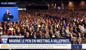 Marine Le Pen se moque de la campagne d'Emmanuel Macron: "Le candidat du système patine"
