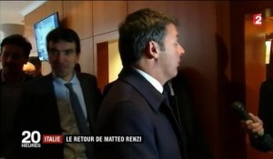 Italie : le retour de Matteo Renzi