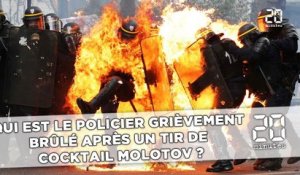 Qui est le policier grièvement brûlé après un tir de cocktail Molotov?