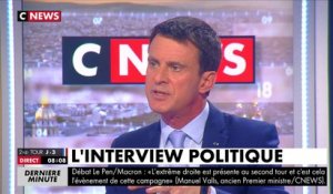 "Marine Le Pen n'a pas les capacités pour gouverner'', lâche Manuel Valls