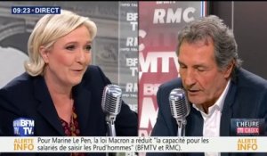 Marine Le Pen explique pourquoi Mediapart est interdit des meetings du Front national